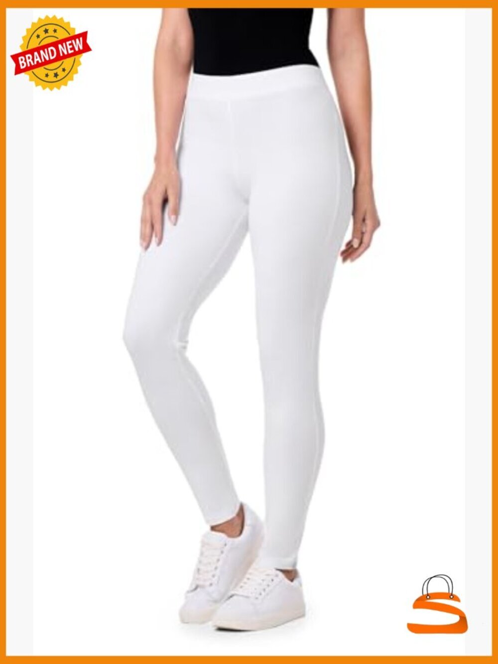 UPF 50+ Sun Protection Leggings, Summer Athleisure, Medium Fit - Picture 2 of 7